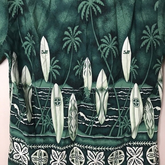 Vtg Winnie fashion Hawaiian 100% cotton button down shirt size XL men tropical - Picture 11 of 11